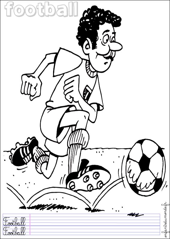 coloriage football 3